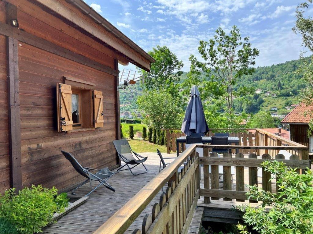 Le Chalet Du Pere Michel, Jacuzzi, Sauna, Jardin La Bresse Exterior foto